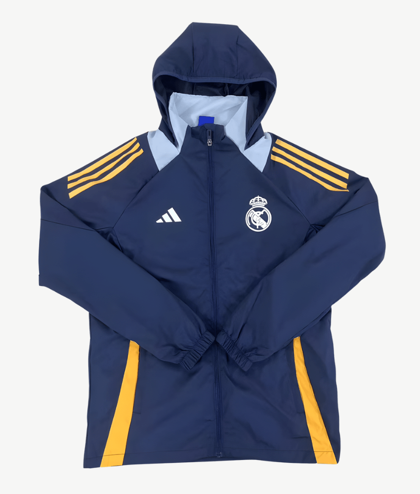 REAL MADRID 2025/26 HOODED WINDBREAKER - Tracksuit & Jackets - False9Fits
