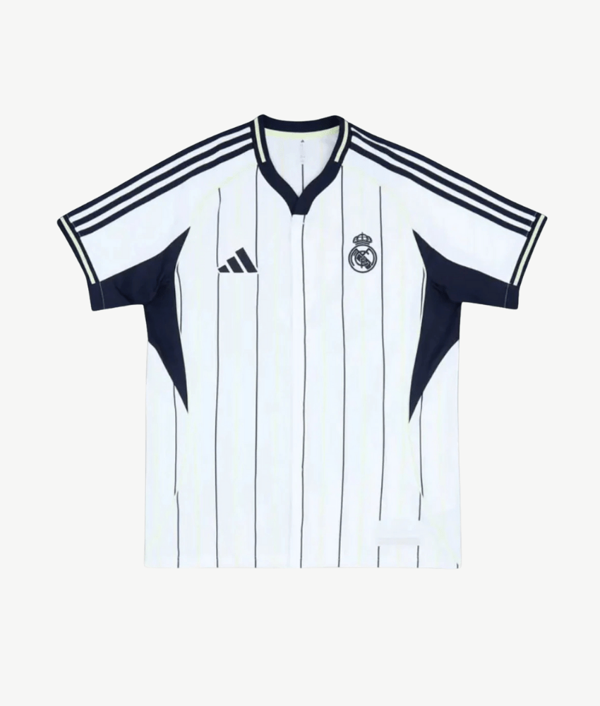 REAL MADRID 2025/26 RETRO BASEBALL SHIRT-Shirt - False9Fits