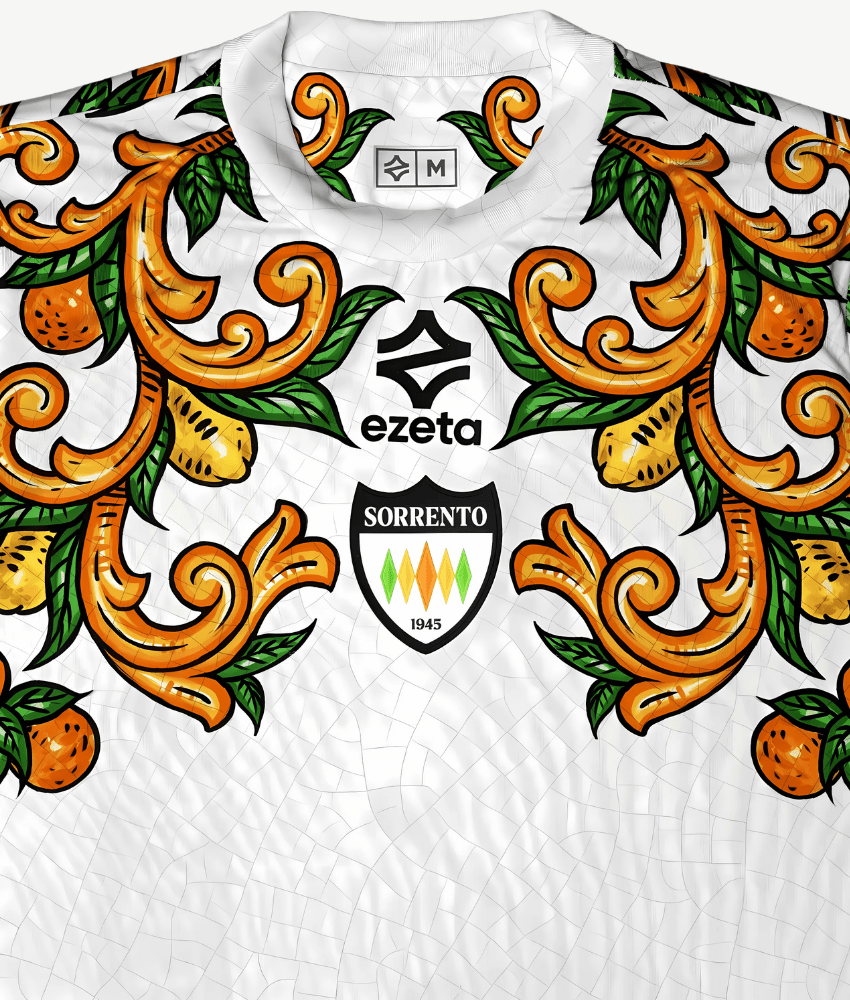 SORRENTO CALCIO 2025/26 AWAY SHIRT-Shirt - False9Fits