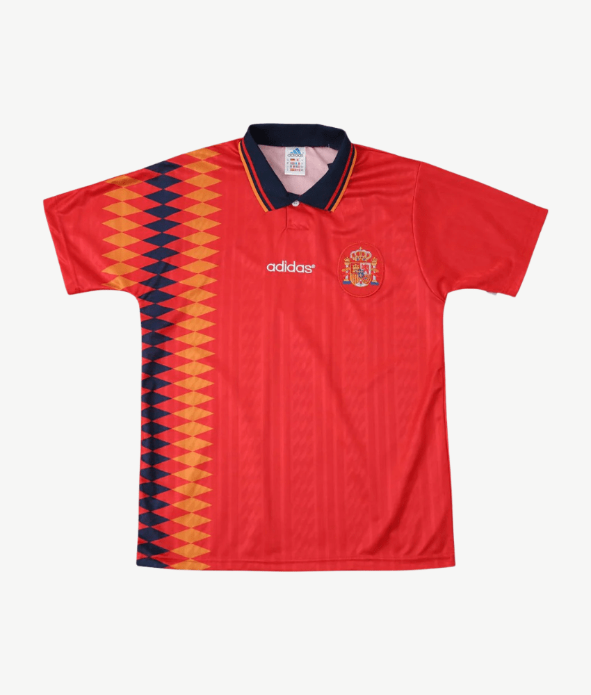 SPAIN 1994 HOME RETRO SHIRT-Shirt - False9Fits