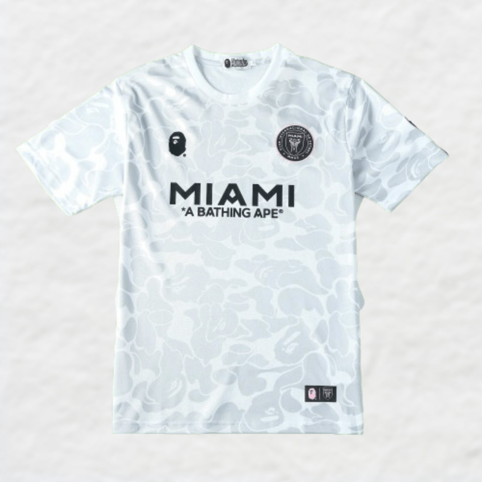 BAPE × INTER MIAMI CF CAMO TEE RARE BAPE X INTER MIAMI CF CAMO TEE MEN'S SIZE MEDIUM -BLACK