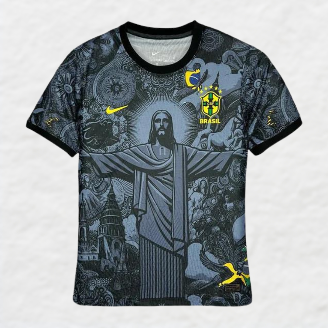 BRAZIL 2024/25 BLACK 'CHRIST THE REDEEMER' SPECIAL EDITION SHIRT