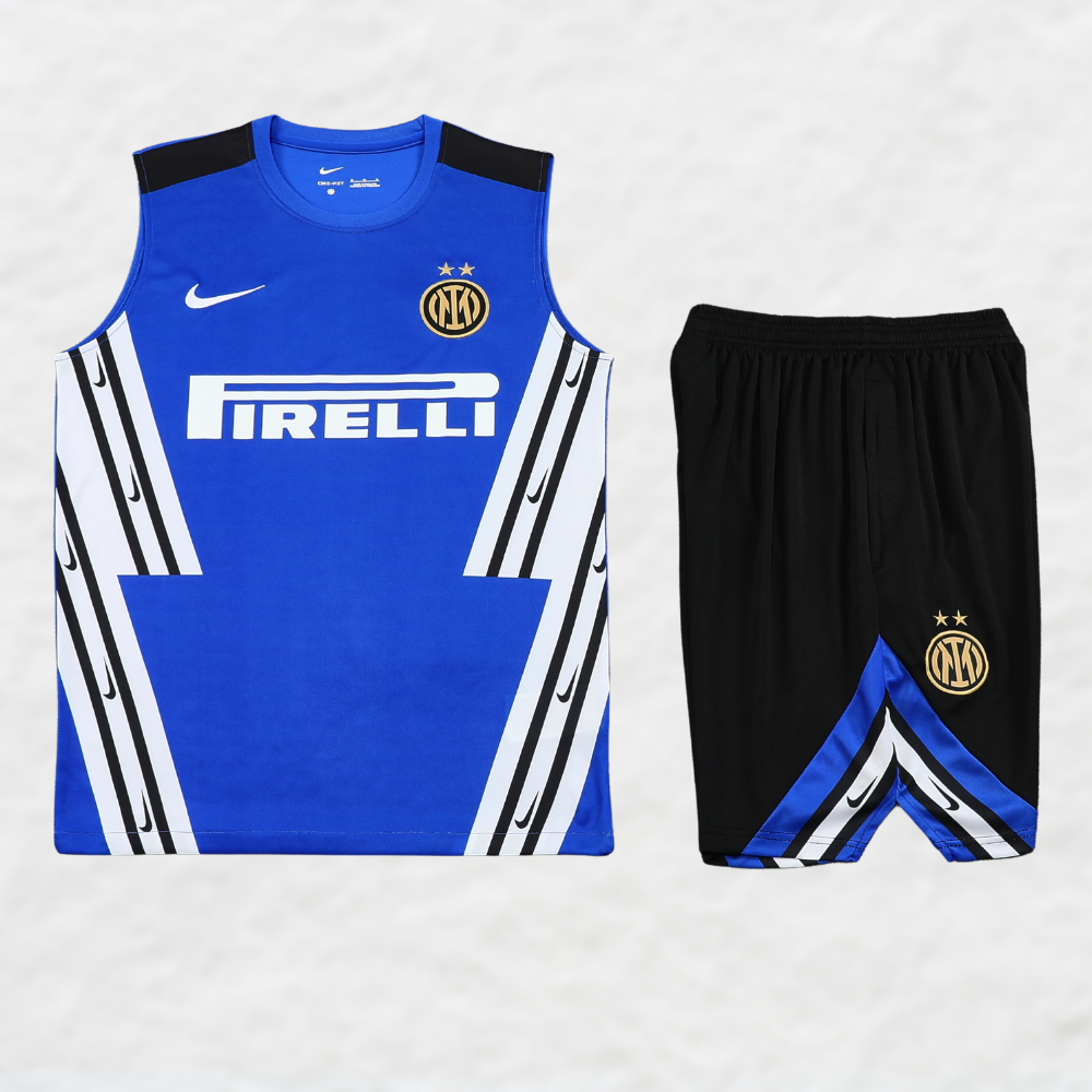 INTER MILAN 2025/26 BLUE 'OLD-SCHOOL' VEST SUMMER SET