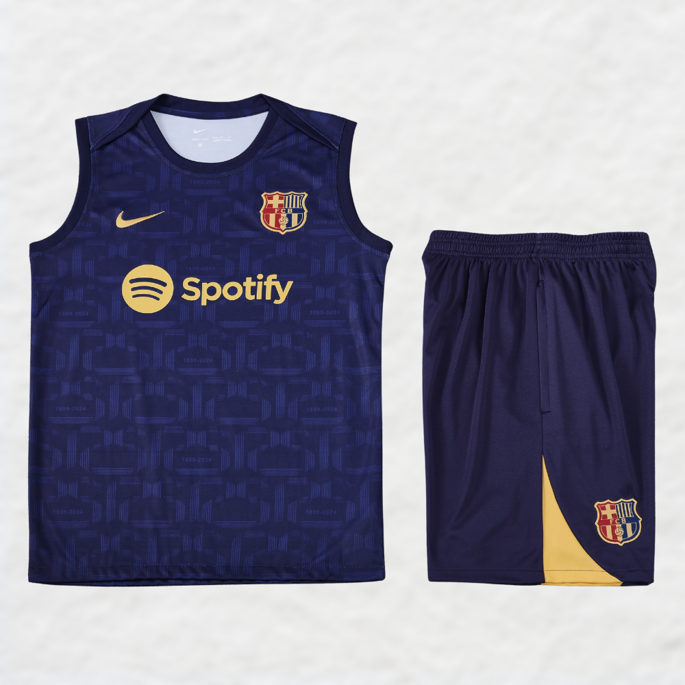 BARCELONA 2025/26 NAVY VEST SUMMER SET