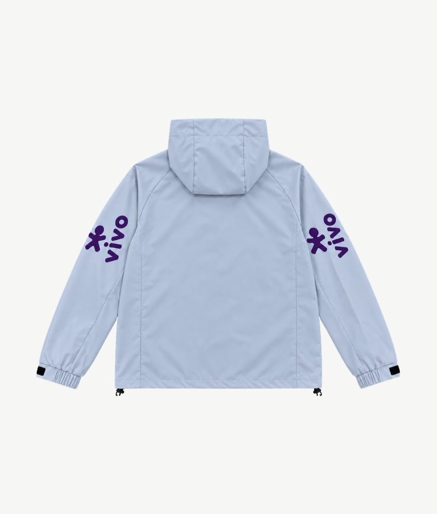 BRAZIL 2026 SILVER HOODED WINDBREAKER