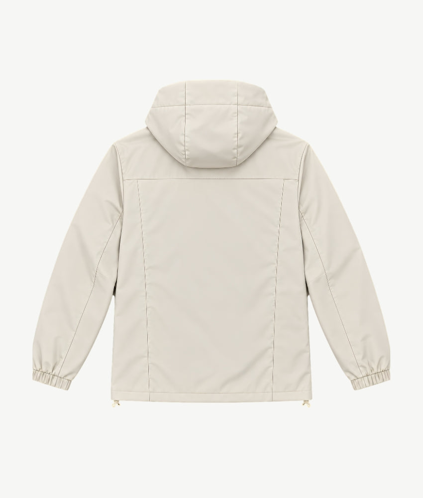 BARCELONA 2026 CREAM HOODED WINDBREAKER