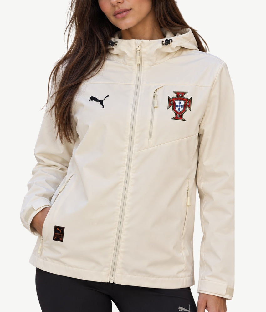 PORTUGAL 2026 CREAM HOODED WINDBREAKER