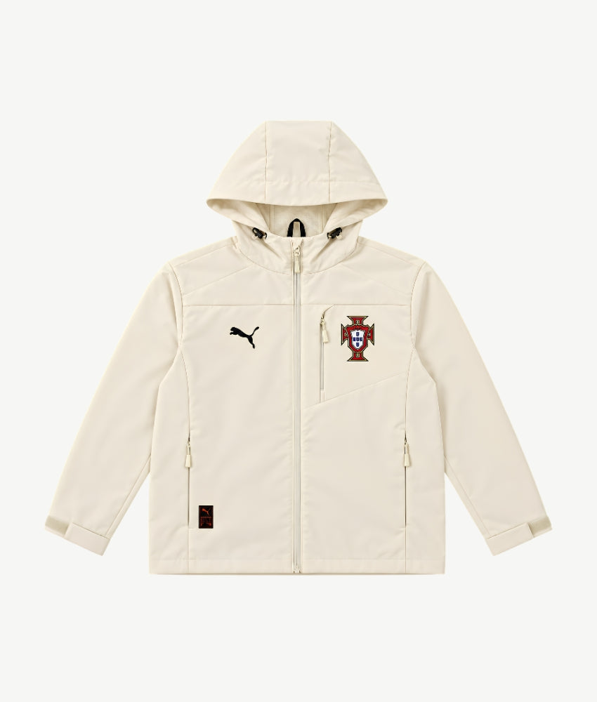 PORTUGAL 2026 CREAM HOODED WINDBREAKER