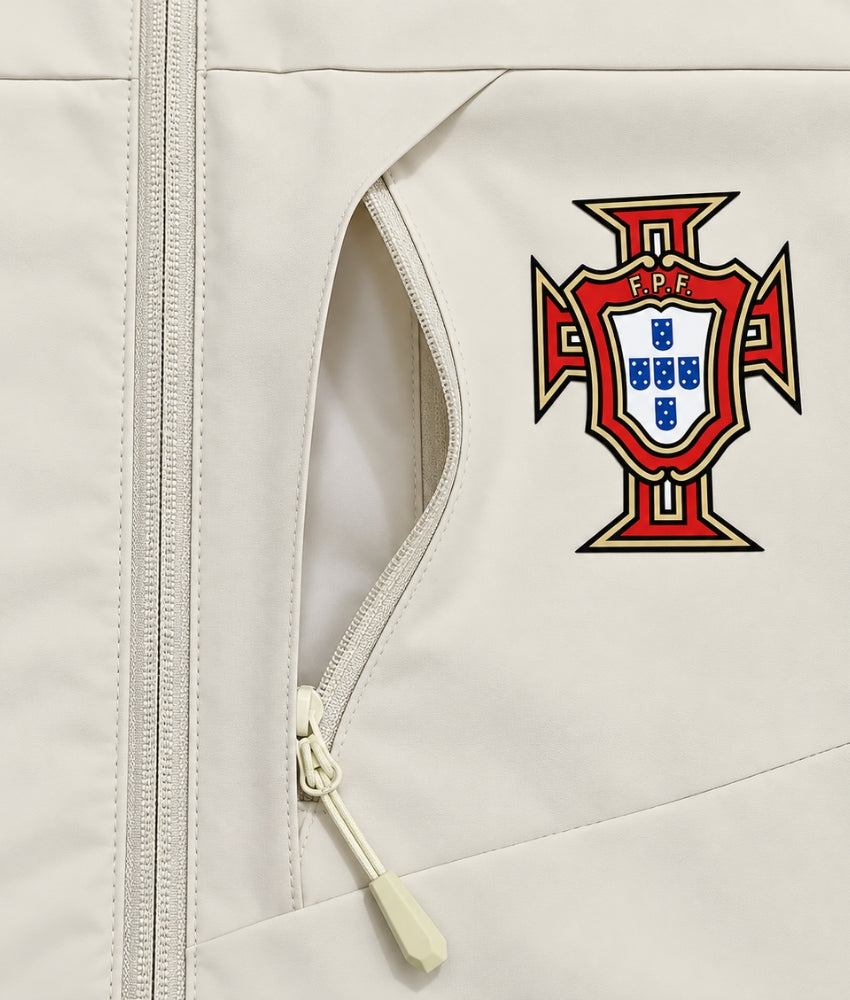 PORTUGAL 2026 CREAM HOODED WINDBREAKER