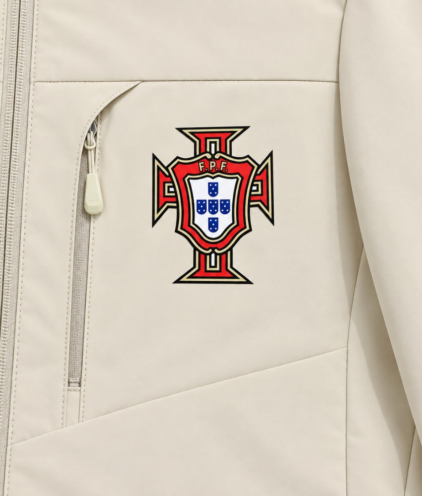 PORTUGAL 2026 CREAM HOODED WINDBREAKER