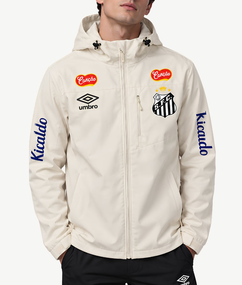 SANTOS 2026 CREAM HOODED WINDBREAKER