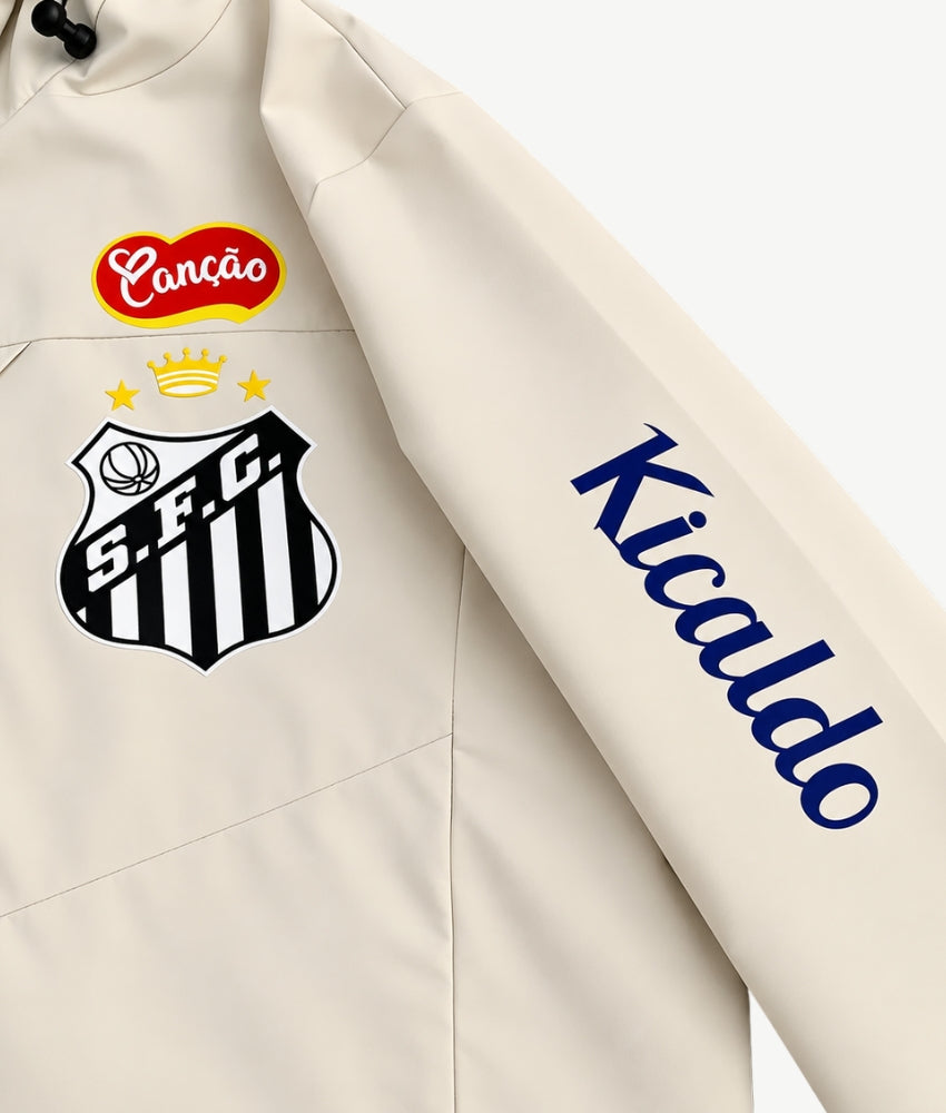 SANTOS 2026 CREAM HOODED WINDBREAKER