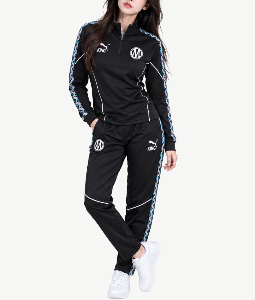 MARSEILLE 2026/27 BLACK 1/4 ZIP TRACKSUIT