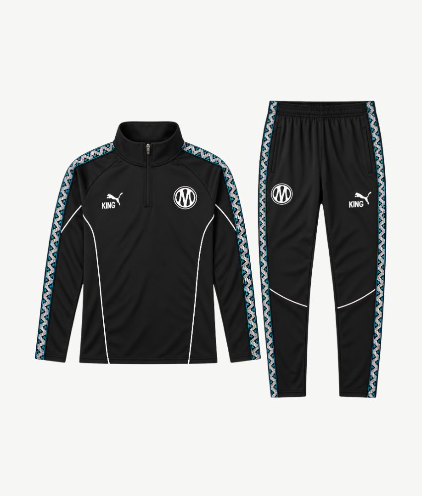 MARSEILLE 2026/27 BLACK 1/4 ZIP TRACKSUIT