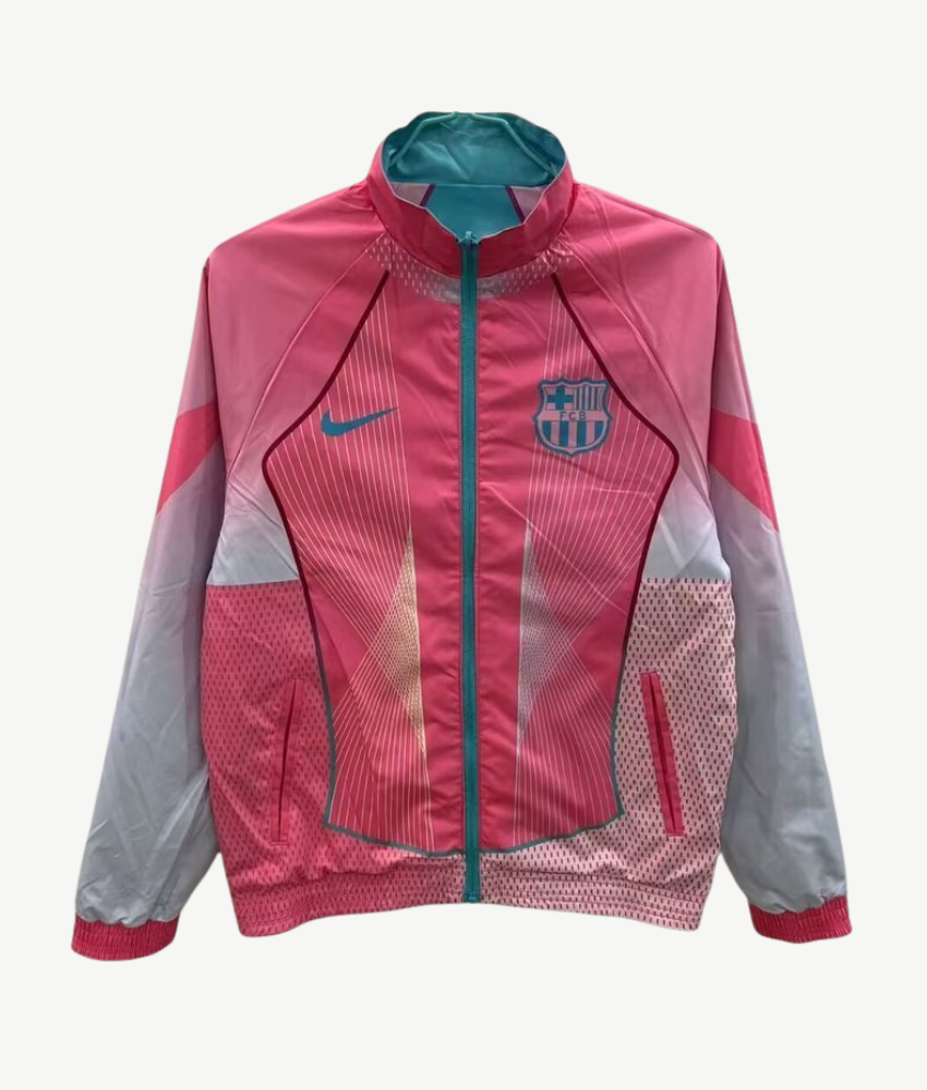 BARCELONA 2025/26 PINK/BLUE REVERSIBLE WINDBREAKER