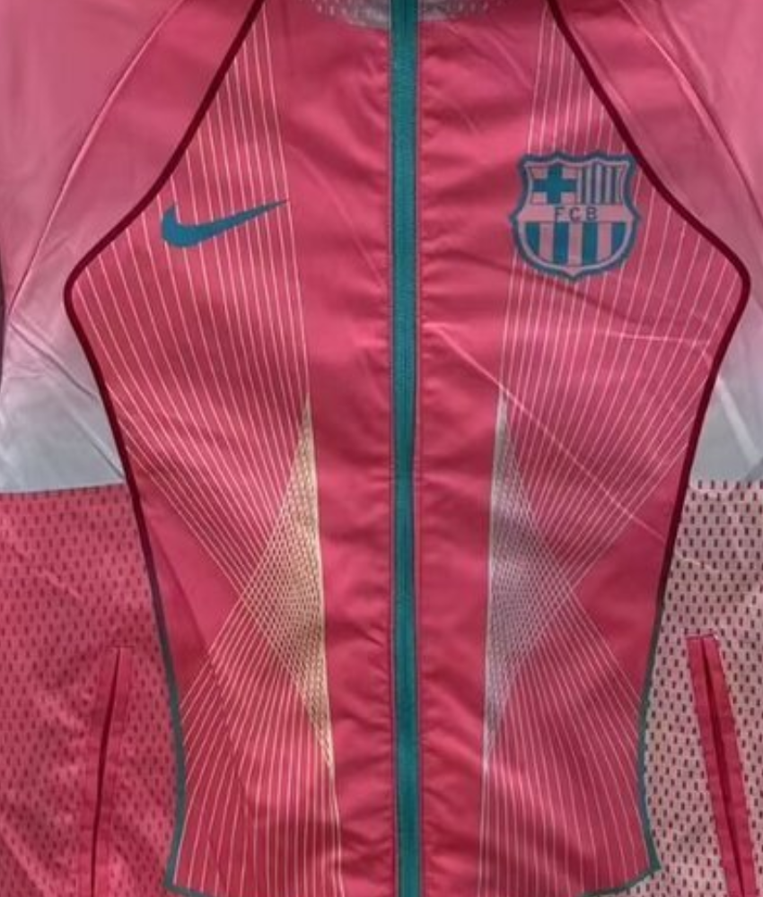 BARCELONA 2025/26 PINK/BLUE REVERSIBLE WINDBREAKER
