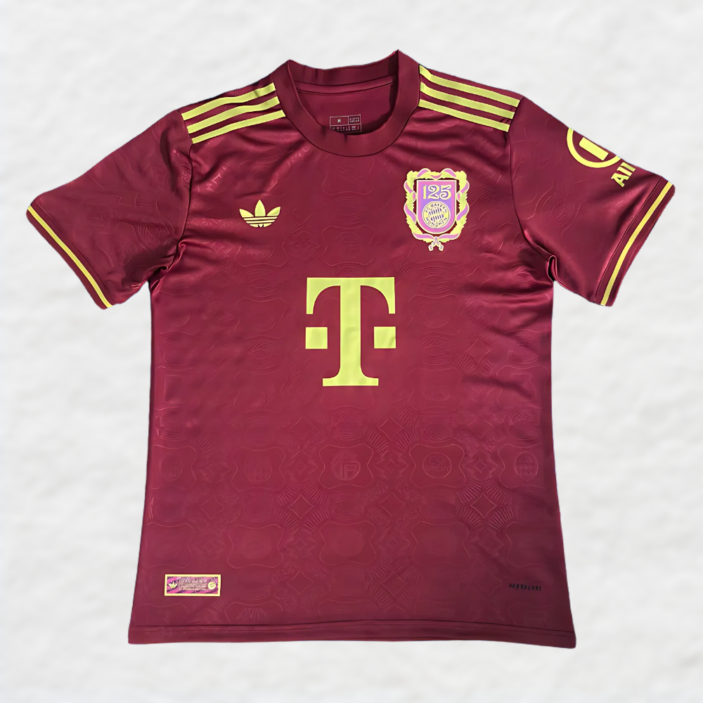 BAYERN MUNICH 2024/25 '125TH ANNIVERSARY BURGUNDY' SPECIAL EDITION SHIRT