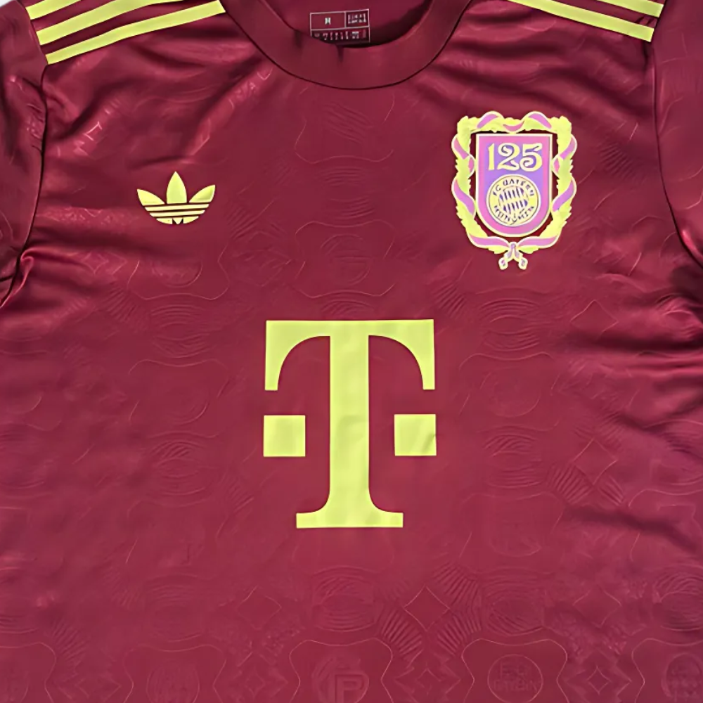 BAYERN MUNICH 2024/25 '125TH ANNIVERSARY BURGUNDY' SPECIAL EDITION SHIRT