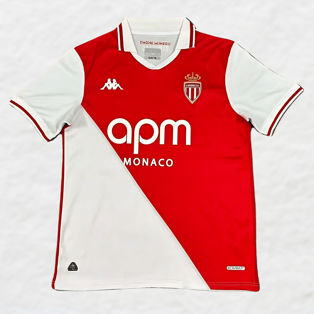 AS MONACO 2024/25 HOME SHIRT-Shirt - False9Fits