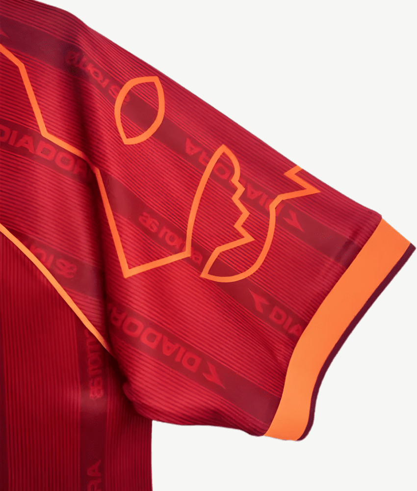 AS ROMA 1999/00 HOME SHIRT-Shirt - False9Fits