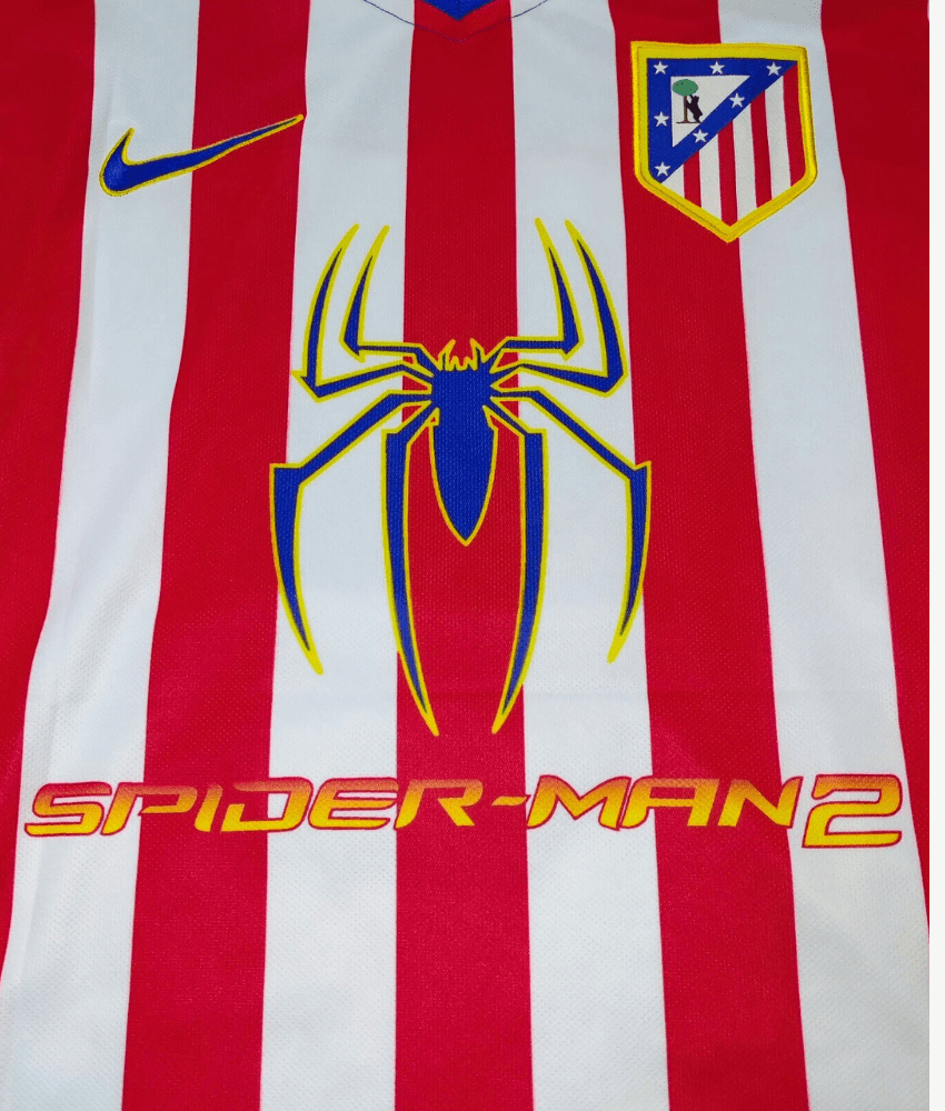 ATLETICO MADRID 2004/05 HOME RETRO SHIRT-Shirt - False9Fits