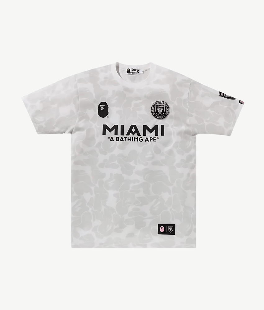 BAPE x Inter Miami 2023/24 White Camo Shirt BAPE x Inter Miami 2023/24 White Camo Shirt