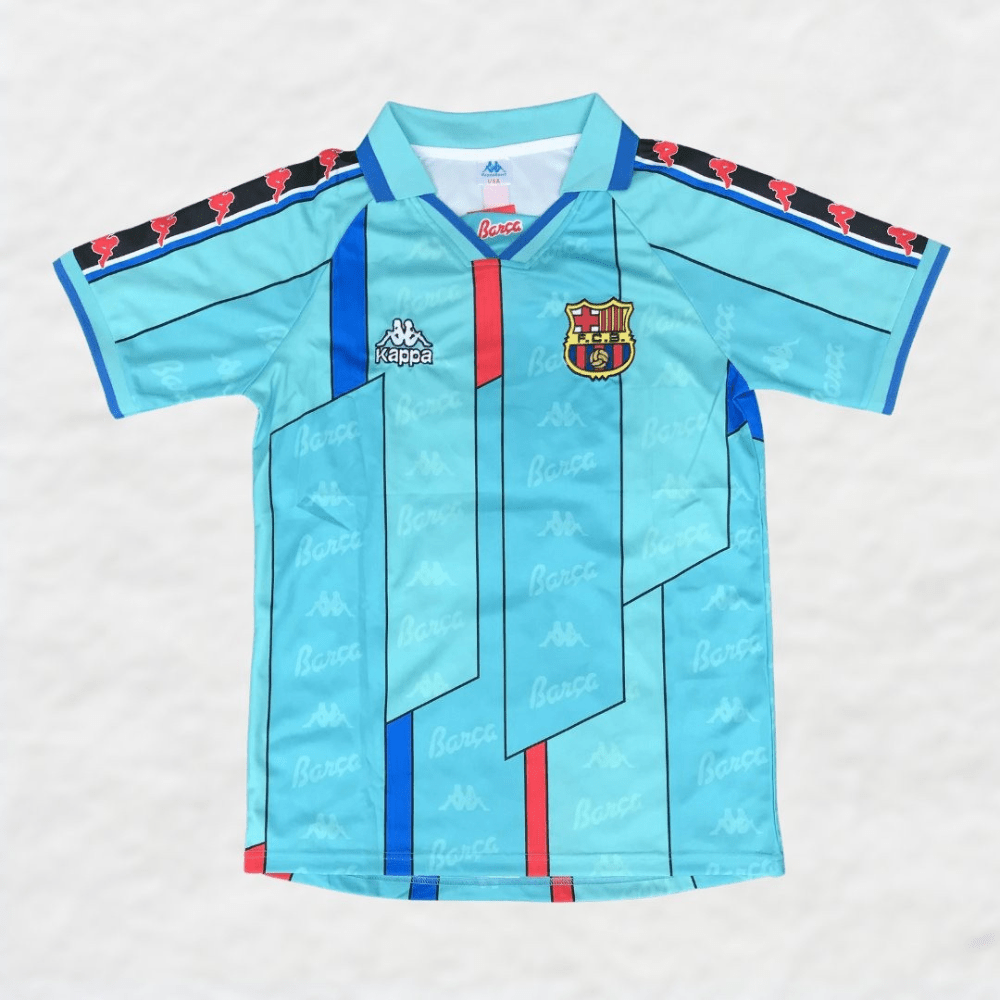 BARCELONA 1996/97 HOME RETRO SHIRT-Shirt - False9Fits