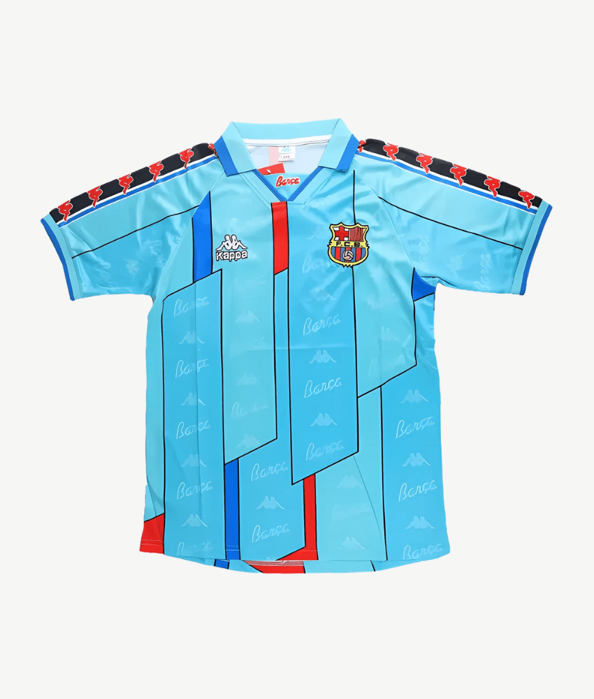 BARCELONA 1996/97 HOME RETRO SHIRT-Shirt - False9Fits