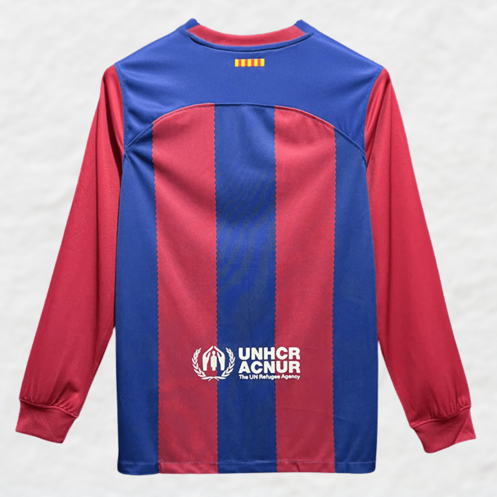 BARCELONA 2023/24 HOME KIT LONG SLEEVE - Shirt - False9Fits