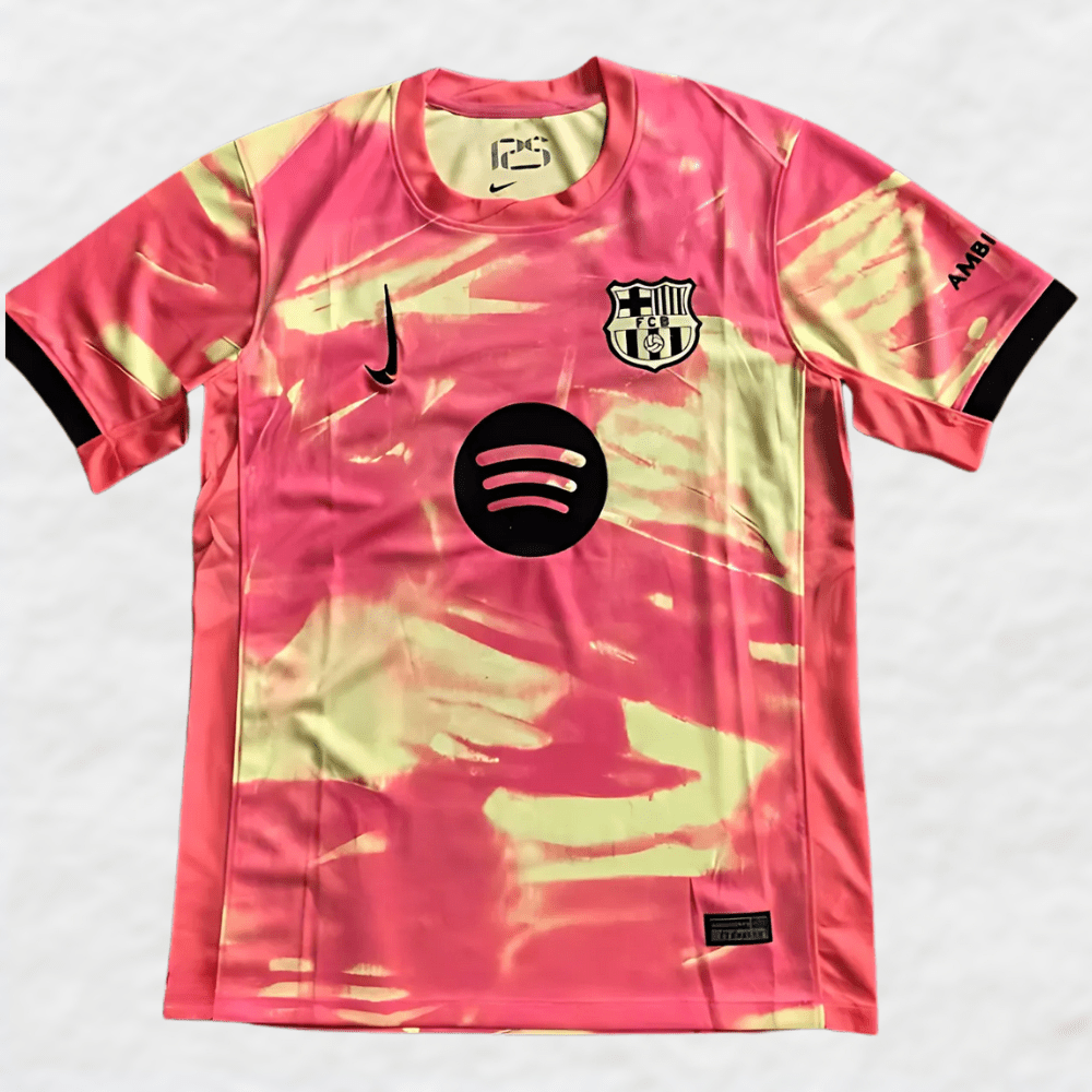 BARCELONA 2024/25 'PINK YELLOW' SPECIAL EDITION SHIRT-Shirt - False9Fits