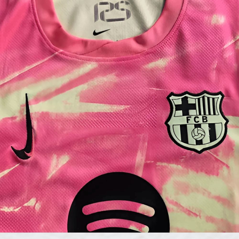 BARCELONA 2024/25 'PINK YELLOW' SPECIAL EDITION SHIRT-Shirt - False9Fits