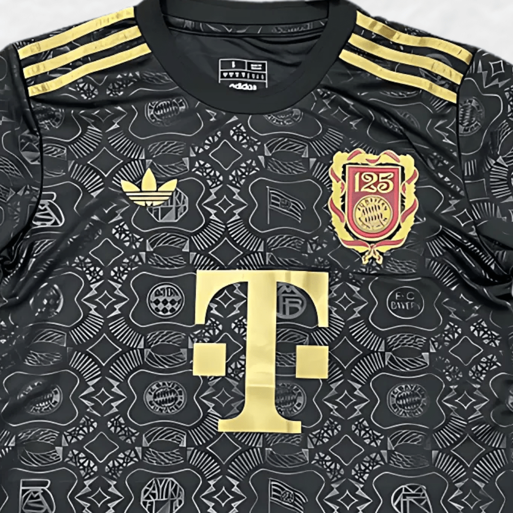 BAYERN MUNICH 2024/25 '125TH ANNIVERSARY BLACK' SPECIAL EDITION SHIRT-Shirt - False9Fits