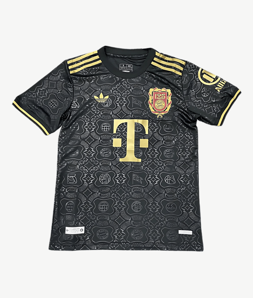 BAYERN MUNICH 2024/25 '125TH ANNIVERSARY BLACK' SPECIAL EDITION SHIRT-Shirt - False9Fits
