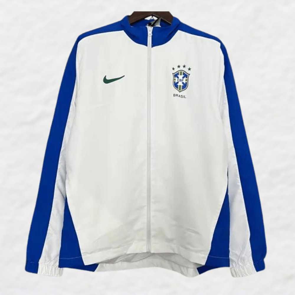 BRAZIL 2002 PRE - MATCH WINDBREAKER JACKET - Tracksuit & Jackets - False9Fits