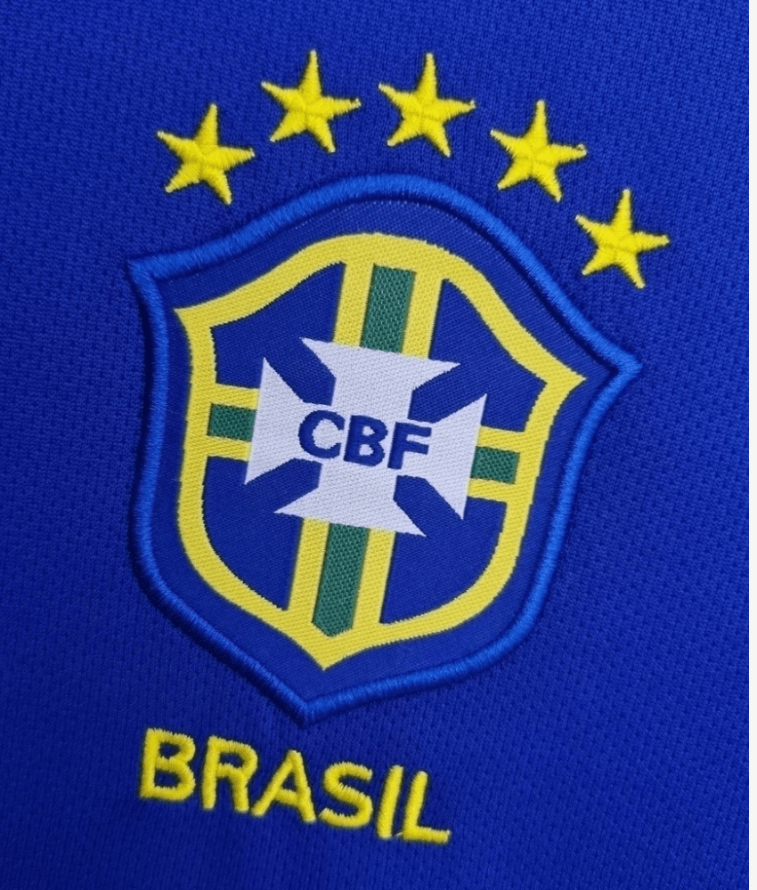 BRAZIL 2004 RETRO AWAY SHIRT-Shirt - False9Fits