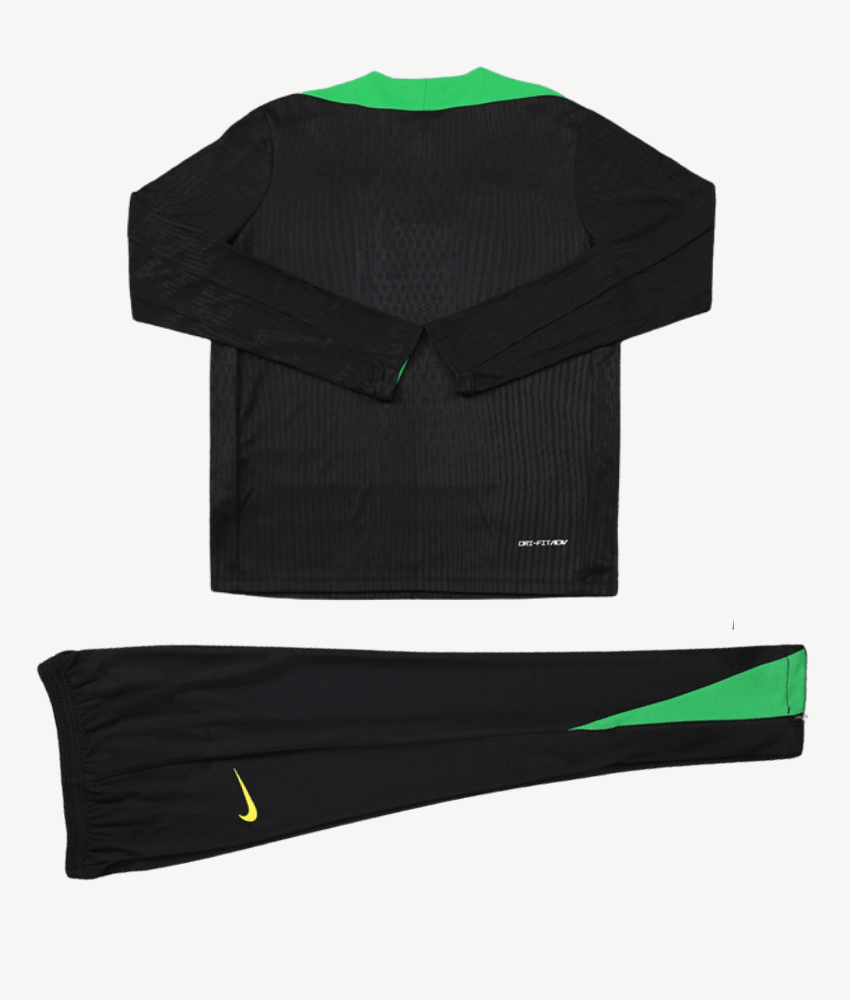 BRAZIL 2024/25 BLACK TRAINING TRACKSUIT - Tracksuit & Jackets - False9Fits