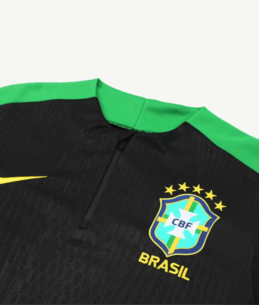 BRAZIL 2024/25 BLACK TRAINING TRACKSUIT - Tracksuit & Jackets - False9Fits