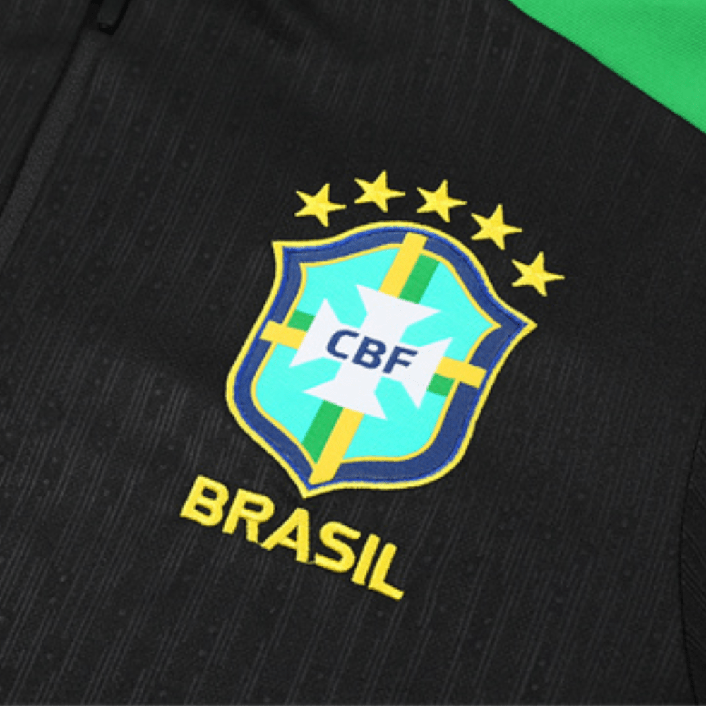 BRAZIL 2024/25 BLACK TRAINING TRACKSUIT - Tracksuit & Jackets - False9Fits