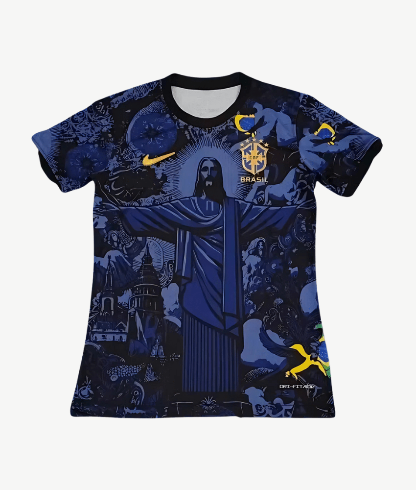 BRAZIL 2024/25 BLUE 'CHRIST THE REDEEMER' SPECIAL EDITION SHIRT-Shirt - False9Fits