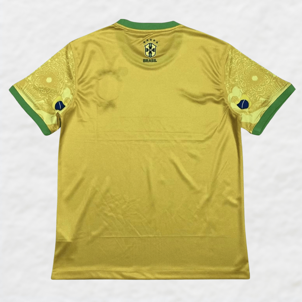 BRAZIL 2024/25 GOLD 'CHRIST THE REDEEMER' SPECIAL EDITION SHIRT-Shirt - False9Fits