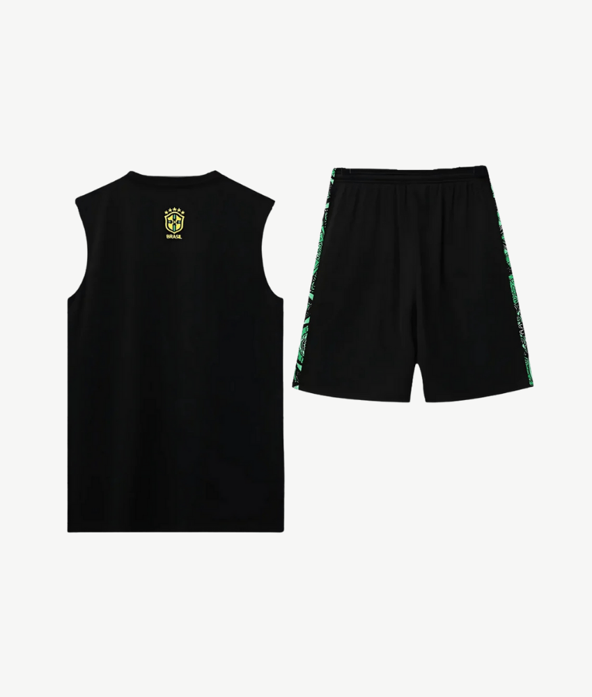 BRAZIL 2024/25 GREEN 'CHRIST THE REDEEMER' VEST SUMMER SET - Vest Set - False9Fits