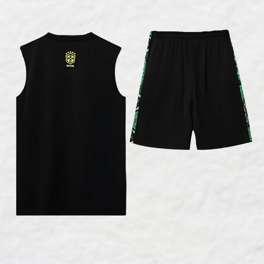 BRAZIL 2024/25 GREEN 'CHRIST THE REDEEMER' VEST SUMMER SET - Vest Set - False9Fits