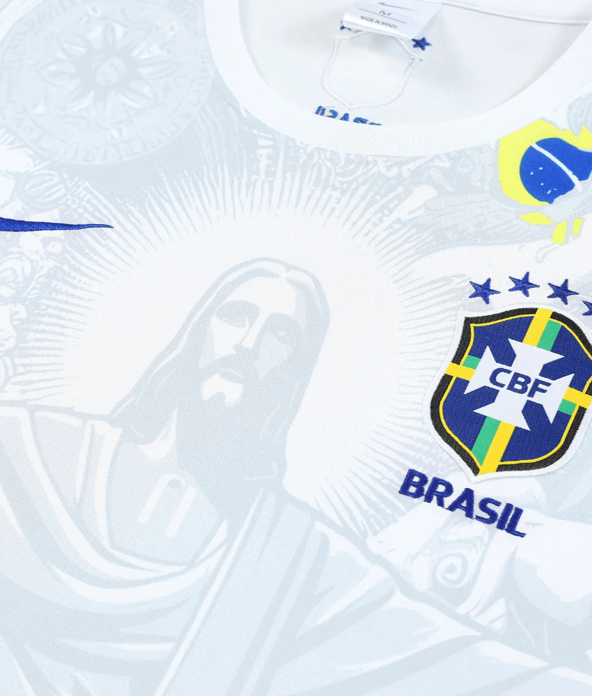 BRAZIL 2024/25 WHITE 'CHRIST THE REDEEMER' VEST SUMMER SET - Vest Set - False9Fits
