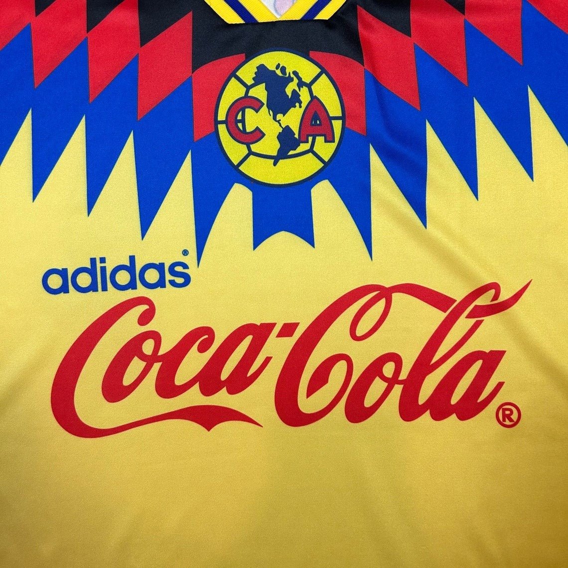 CLUB AMERICA 1995/98 HOME 'SOL' RETRO SHIRT - CLEAR OUT