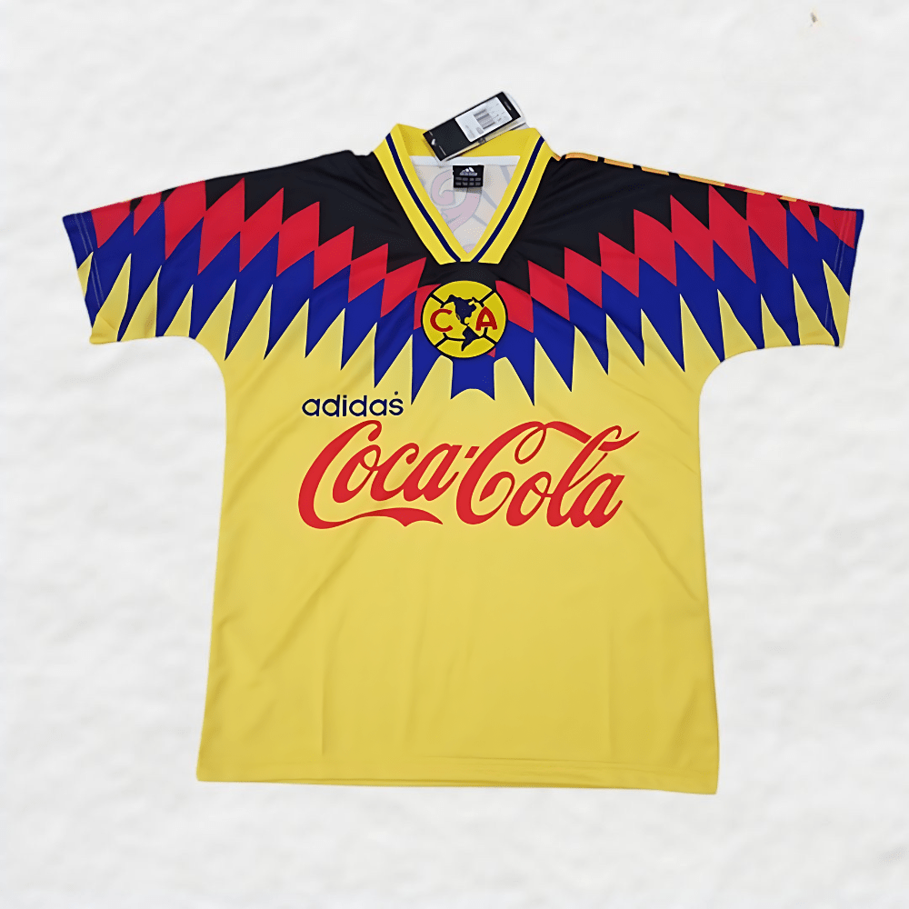 CLUB AMERICA 1995/98 HOME 'SOL' RETRO SHIRT-Shirt - False9Fits
