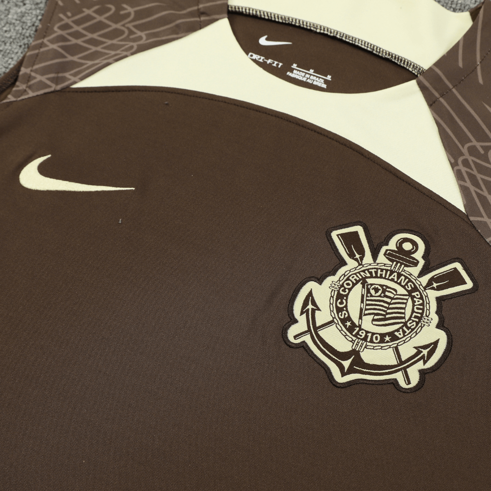 CORINTHIANS 2023 BROWN VEST & SHORTS SET - Vest Set - False9Fits