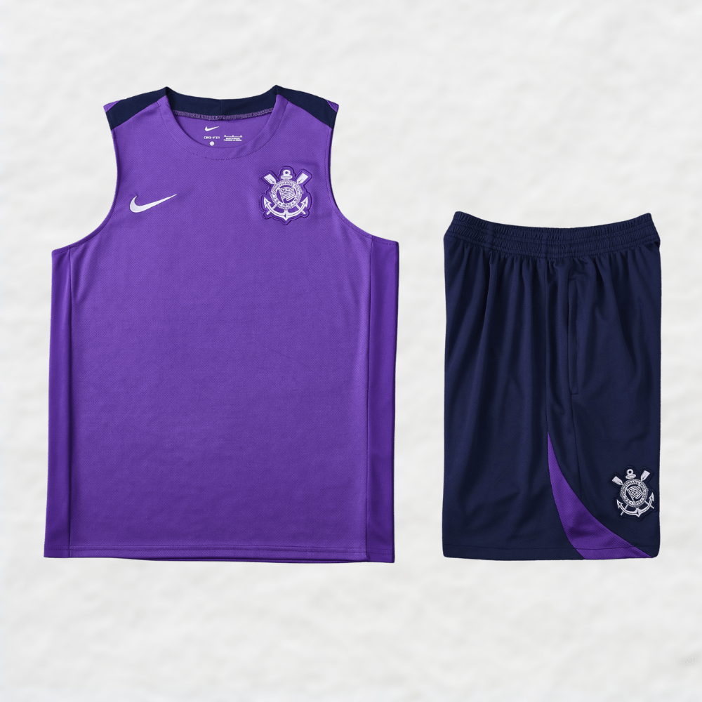 CORINTHIANS 2023 PURPLE VEST & SHORTS SET - Vest Set - False9Fits