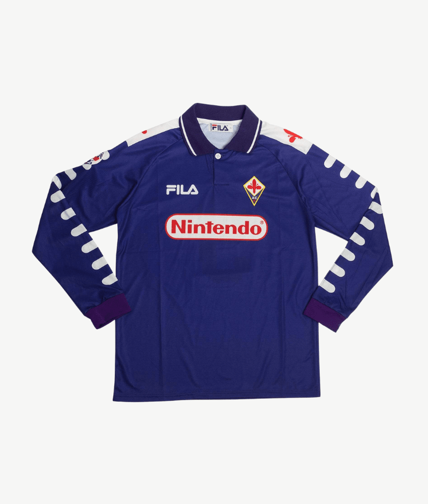 FILA フィオレンティーナ ユニフォーム 任天堂 98/99 ゲームシャツ FIORENTINA 1998/99 HOME LONG SLEEVE SHIRT