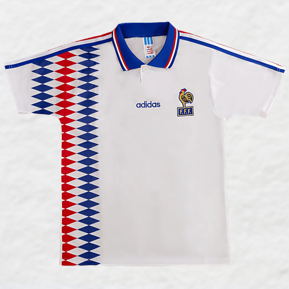 FRANCE 1994 AWAY RETRO SHIRT-Shirt - False9Fits