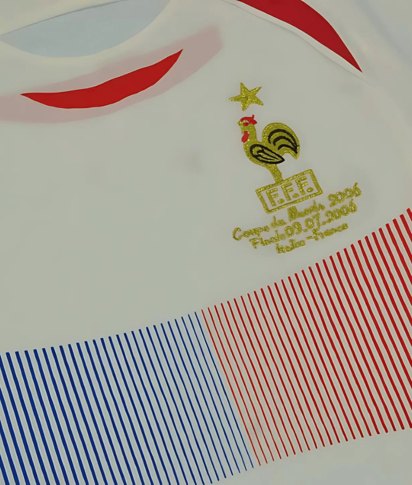 FRANCE 2006 AWAY RETRO SHIRT-Shirt - False9Fits